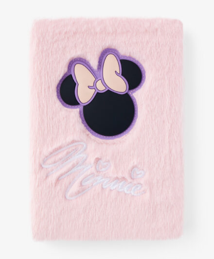 quaderno rosa peloso minnie