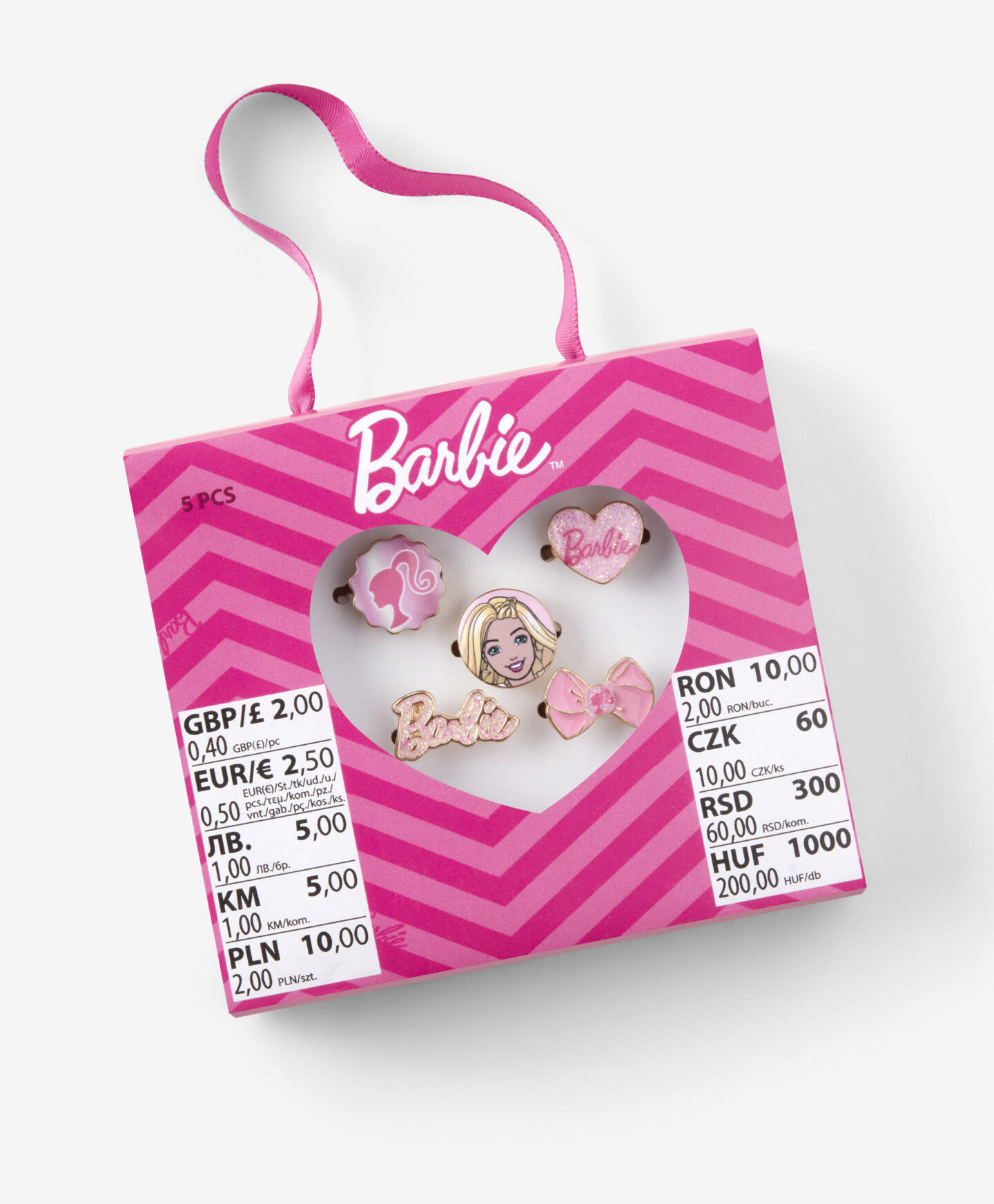 set anelli barbie da bambina