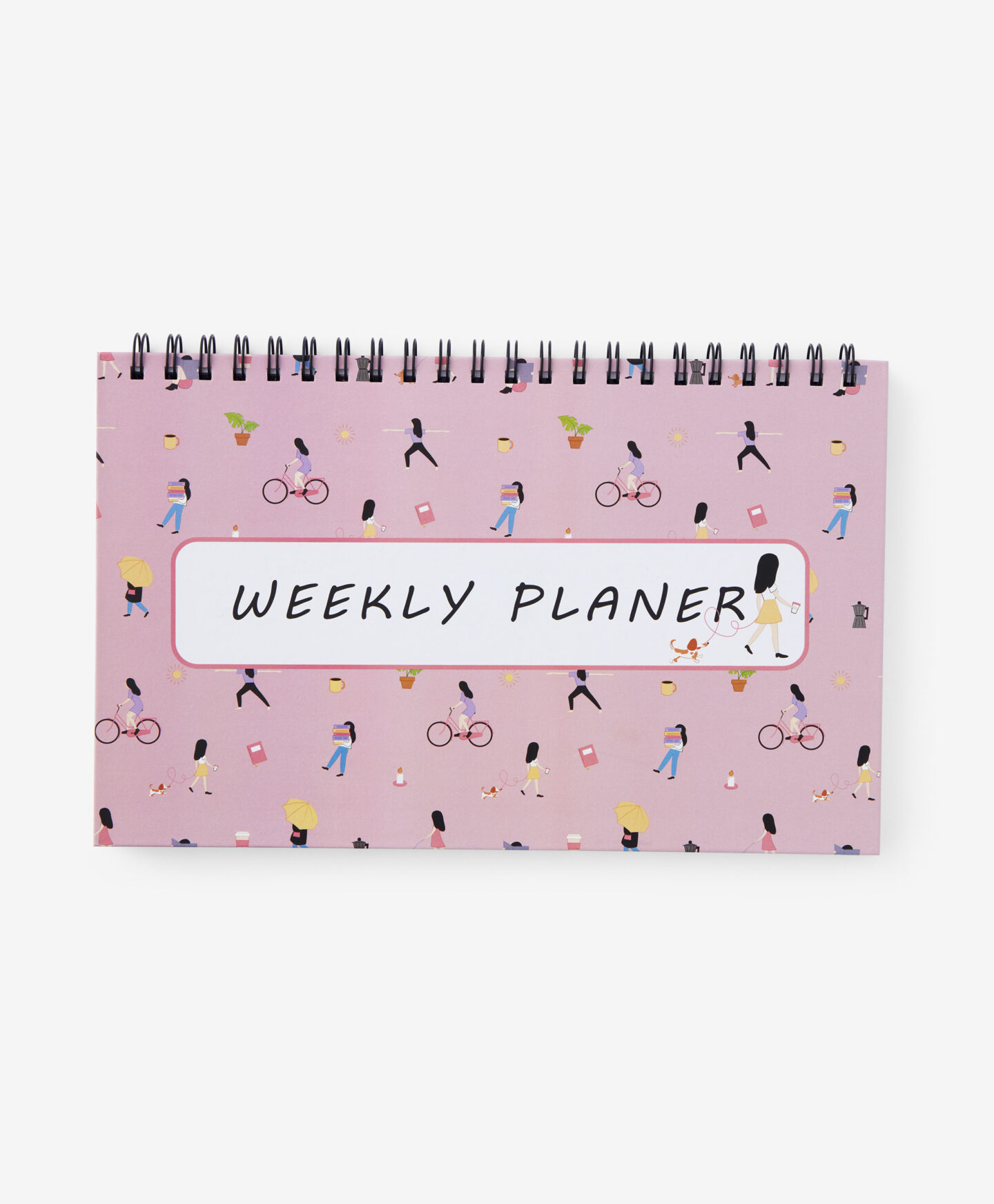 planner settimanale rosa