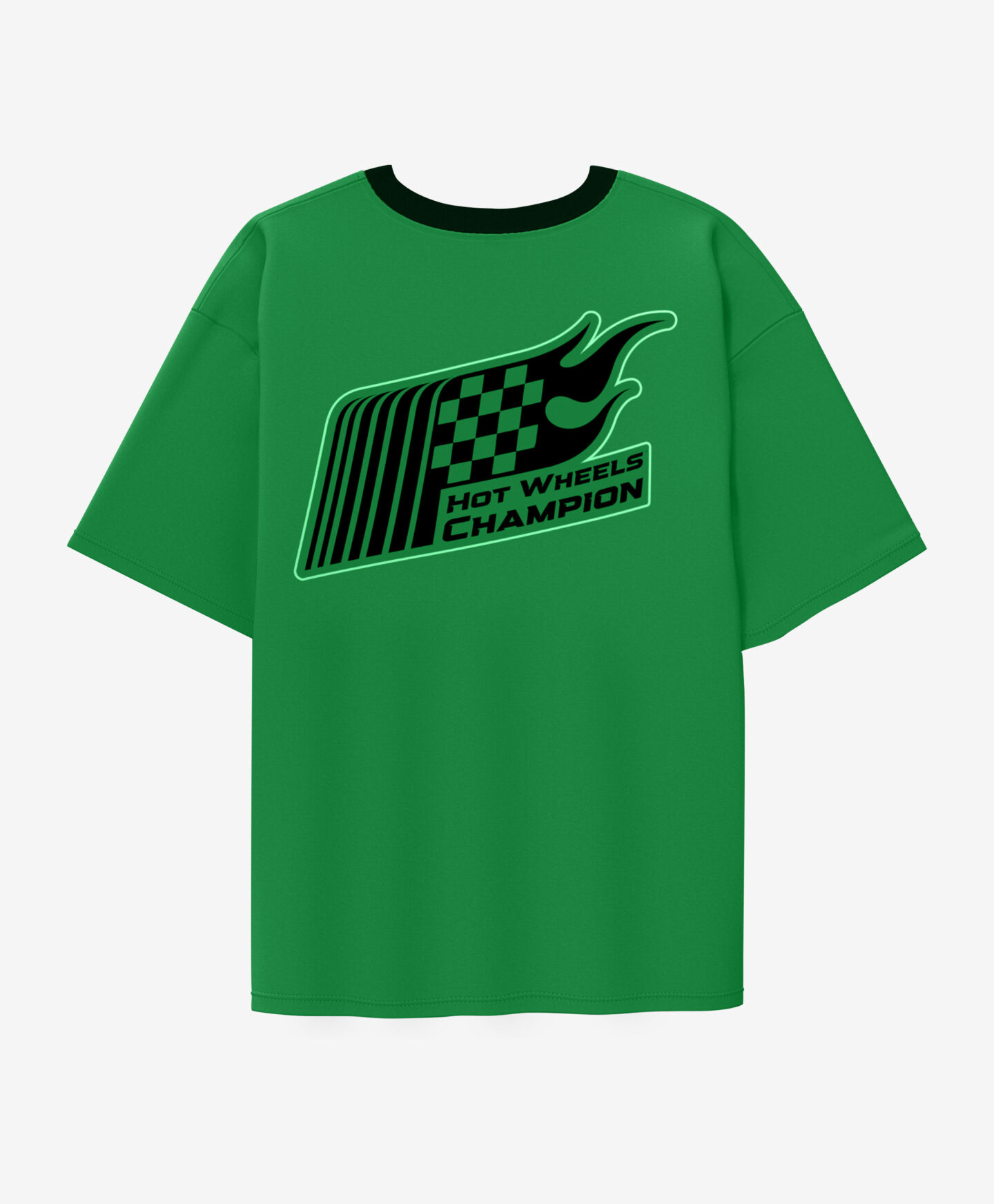 t-shirt verde ragazzo hot wheels