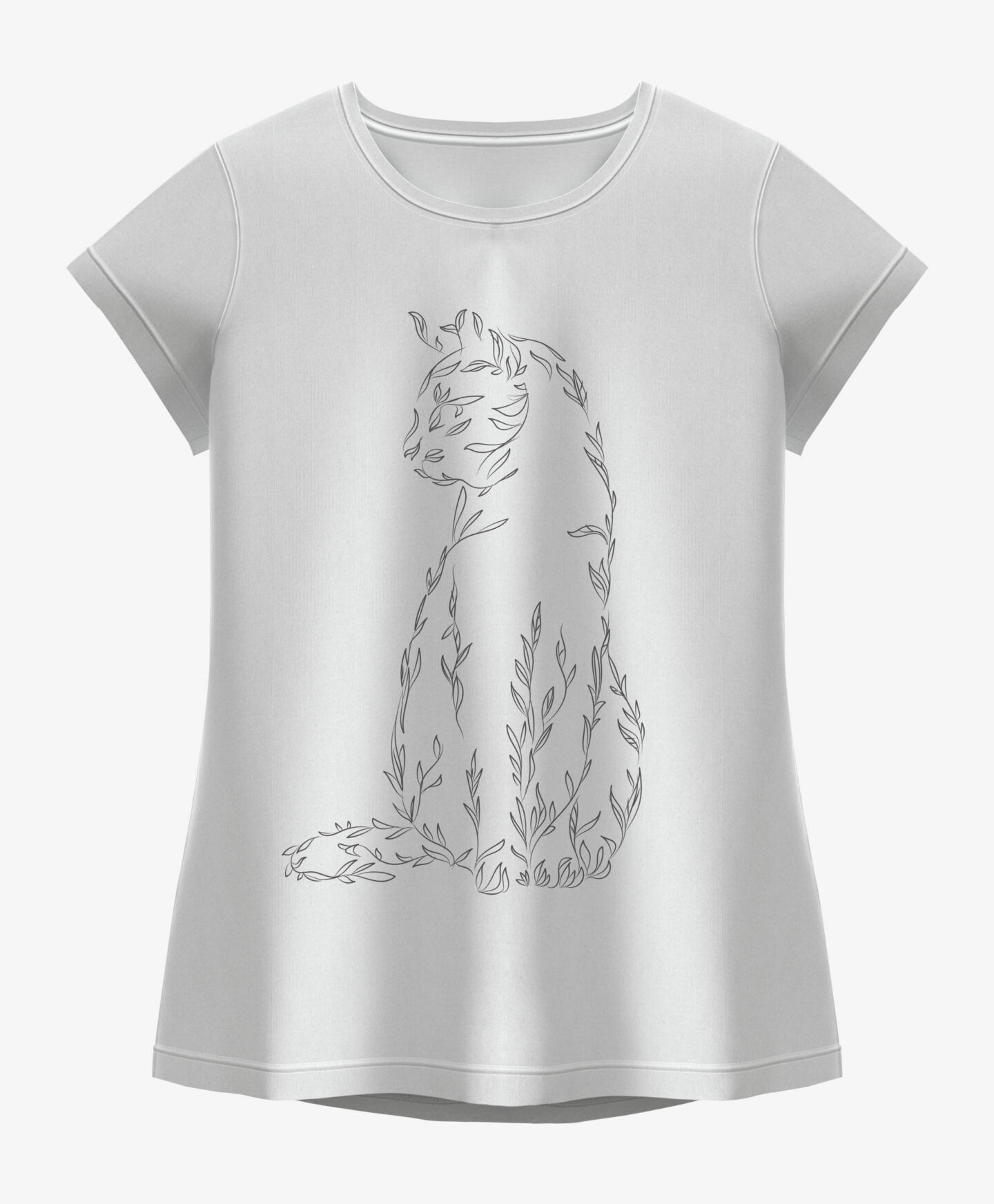 t-shirt da donna bianca in cotone