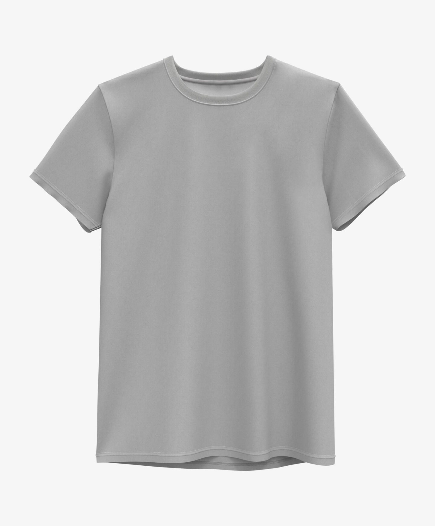 t-shirt grigia da uomo in cotone