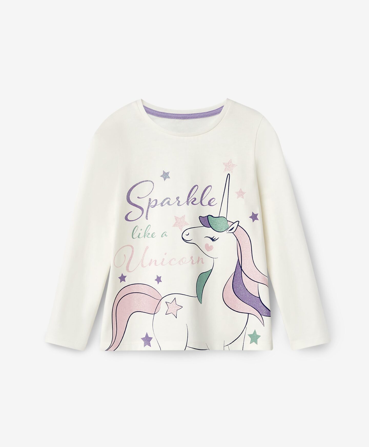 t-shirt da bambina con unicorno