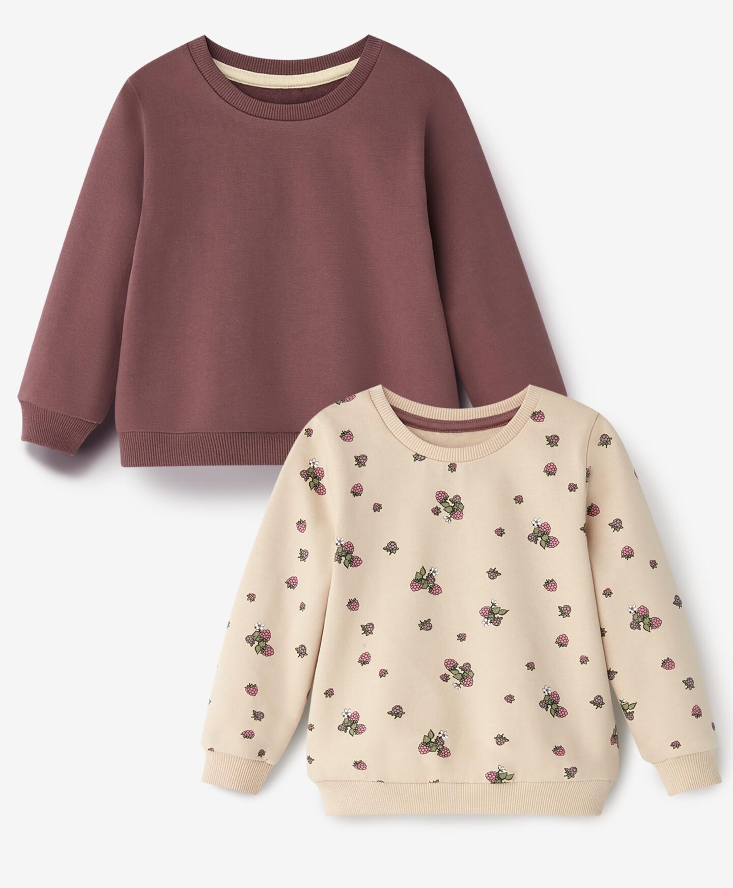 set felpe neonata beige bordeaux