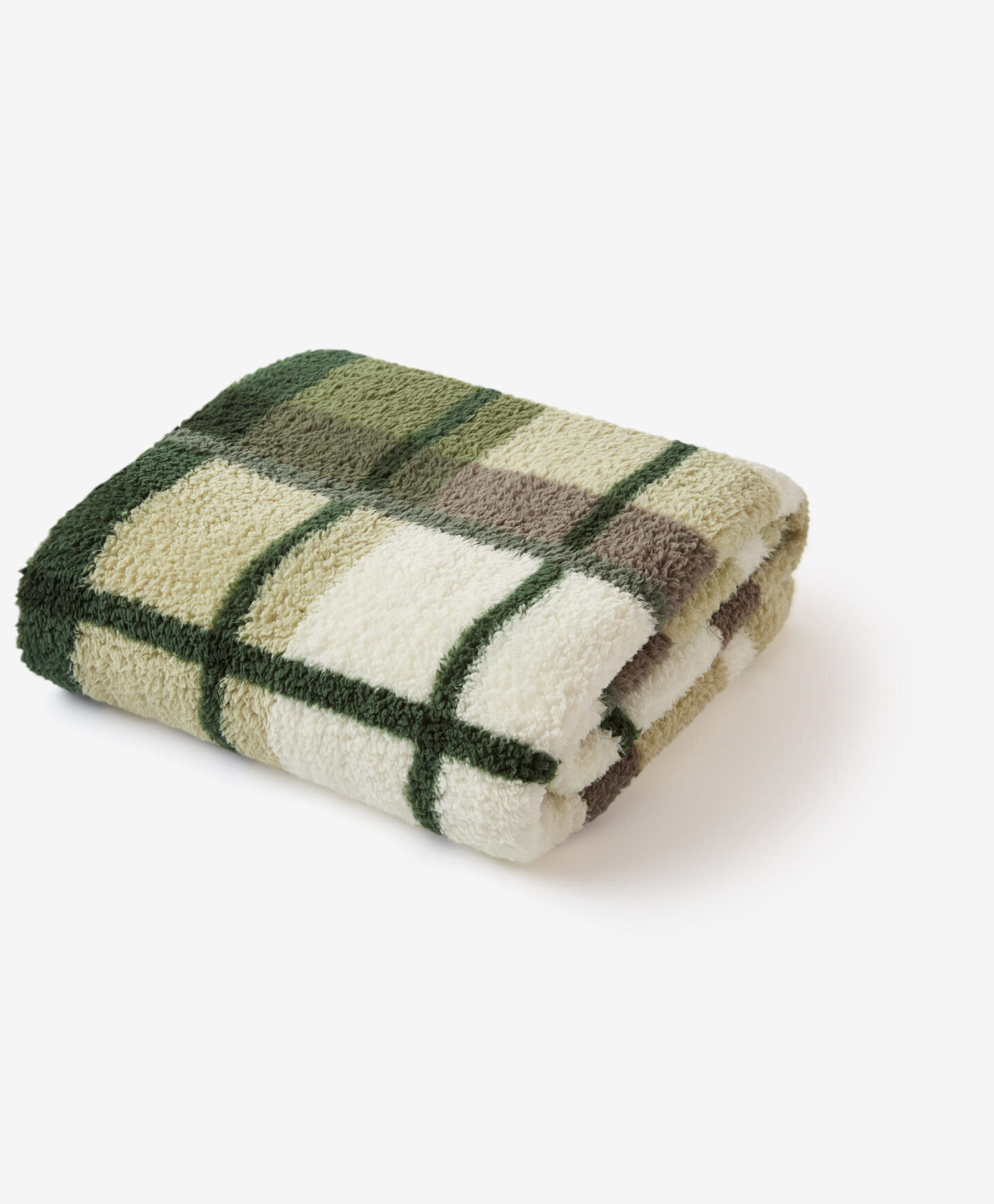 Coperta plaid verde