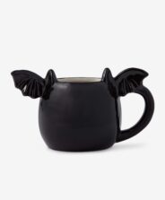 tazza a forma di pipistrello nera