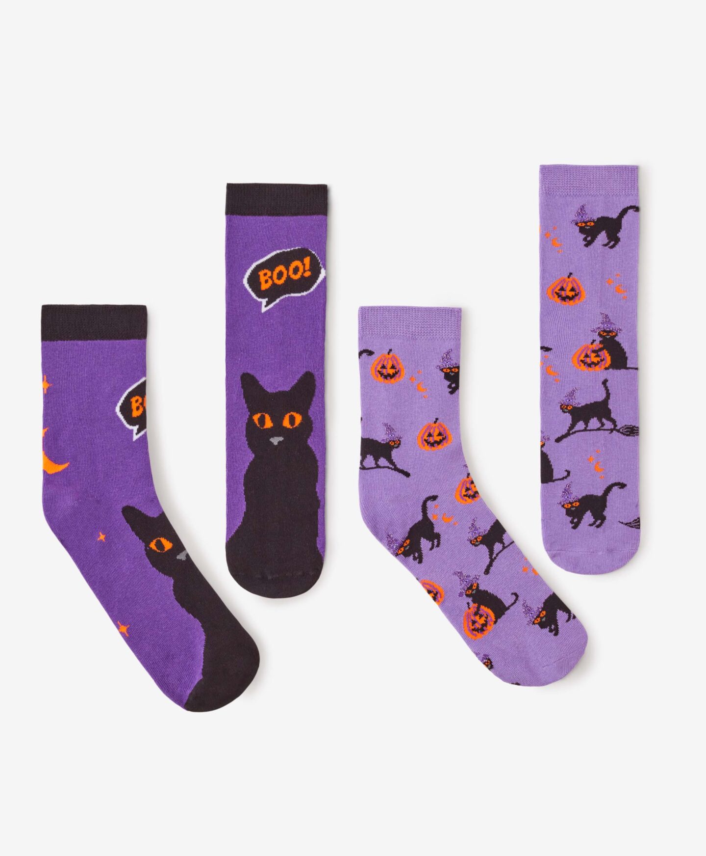 set calzini viola donna halloween