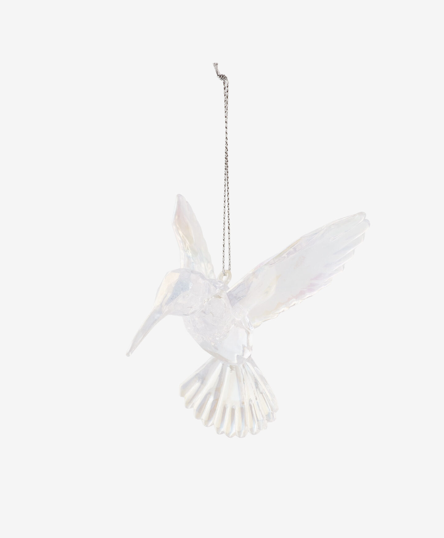 decorazione con colibrì bianco