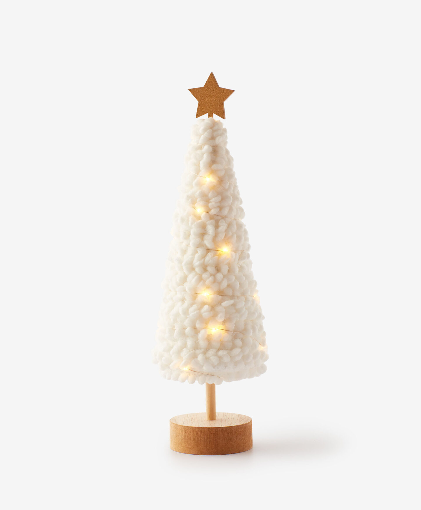 albero di natale a led in peluche