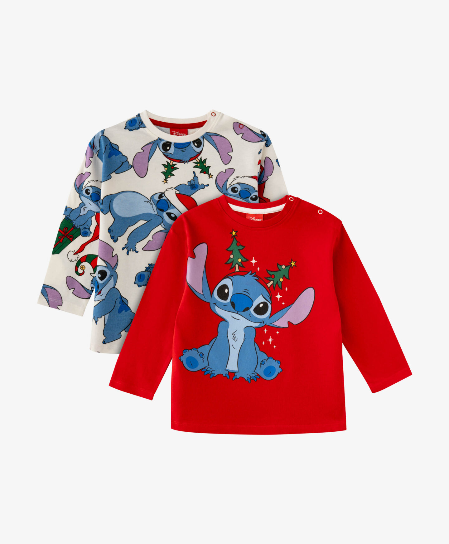 set t-shirt da neonato di stitch