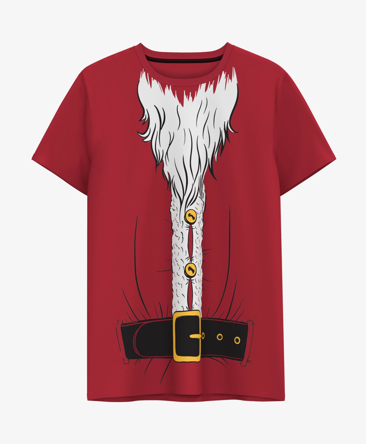 t shirt di babbo natale da uomo