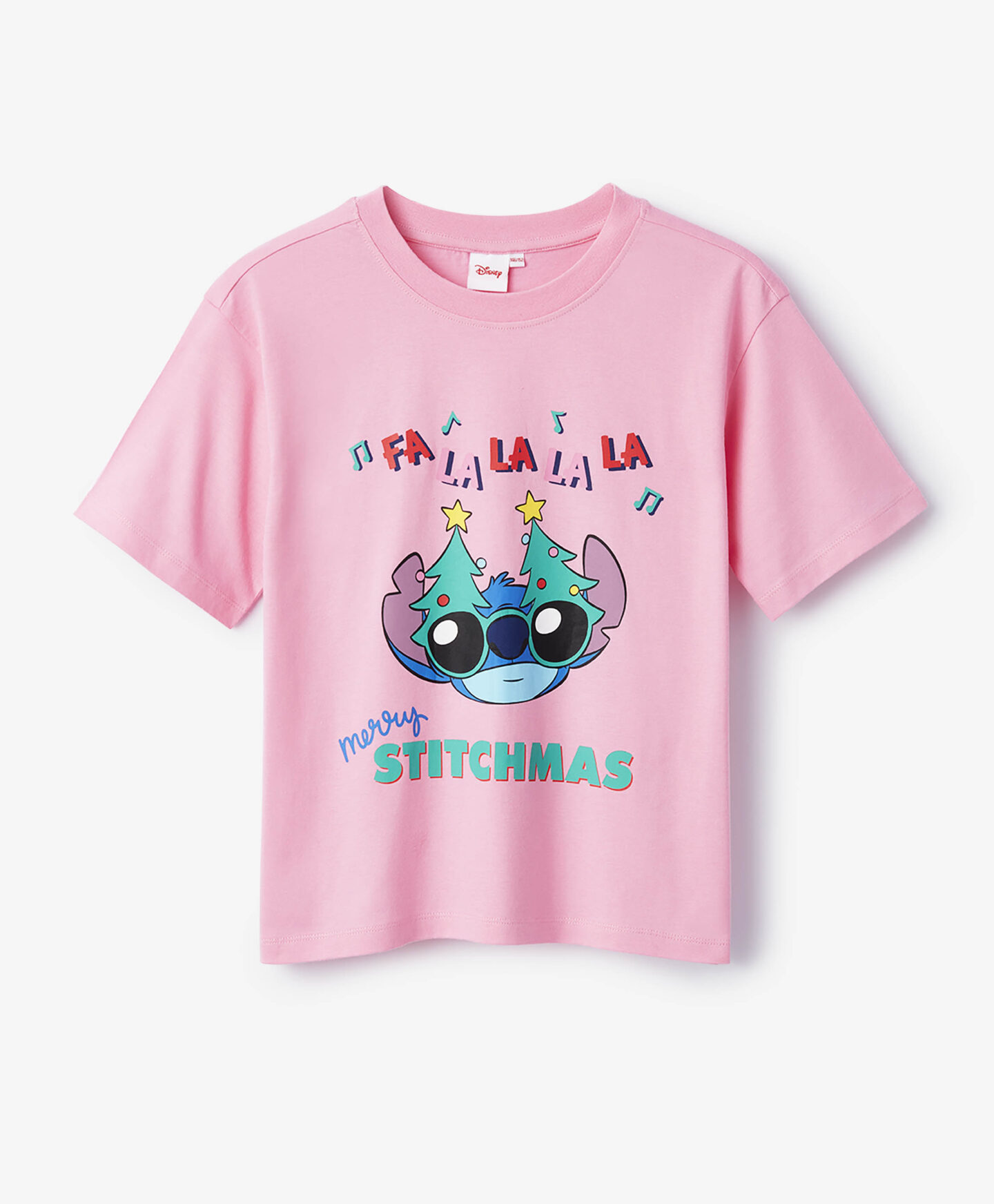 t-shirt rosa da ragazza di stitch