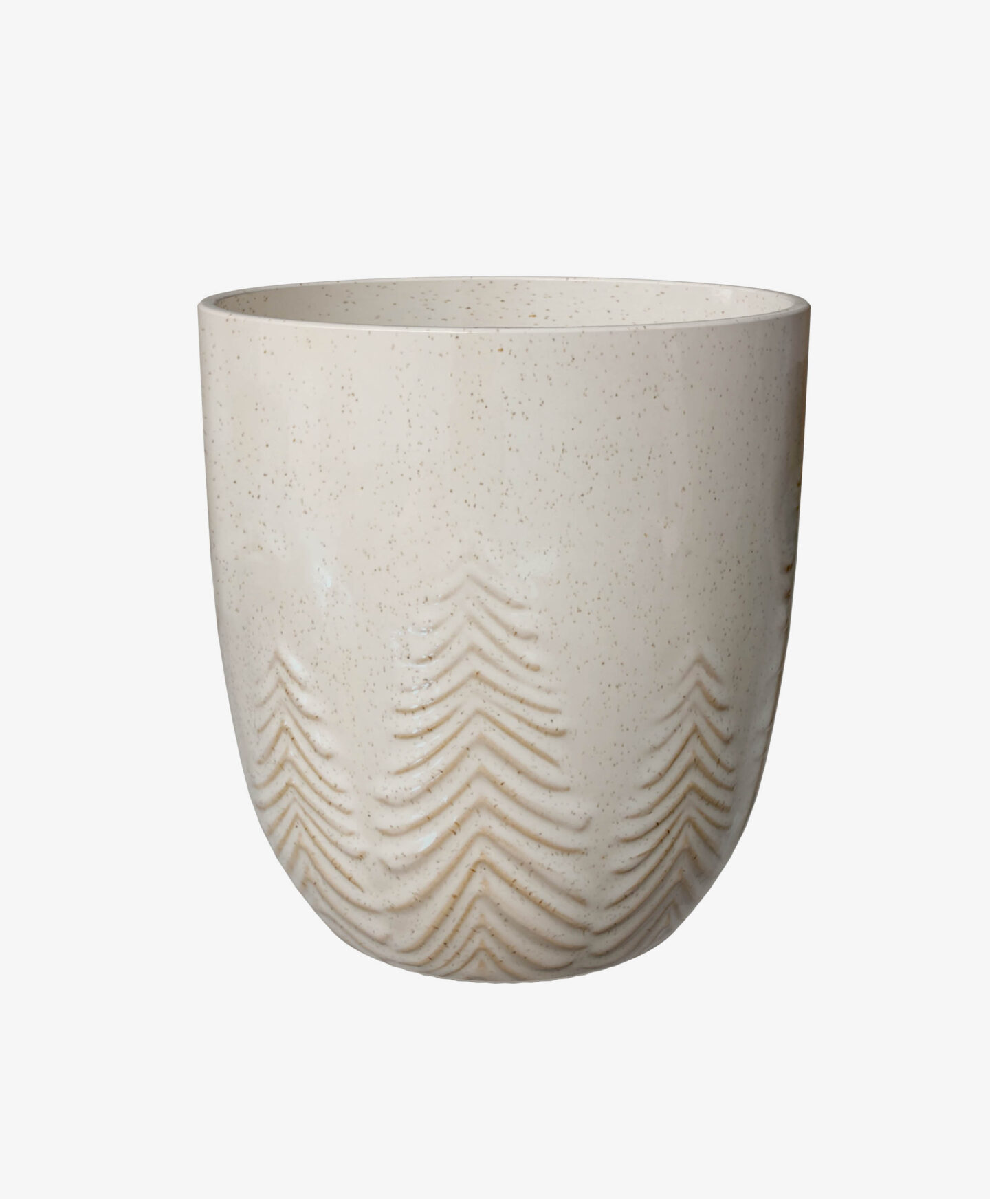 vaso in ceramica a tema foresta