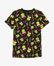 T-shirt męski na licencji Grinch czarny 100% bawełny