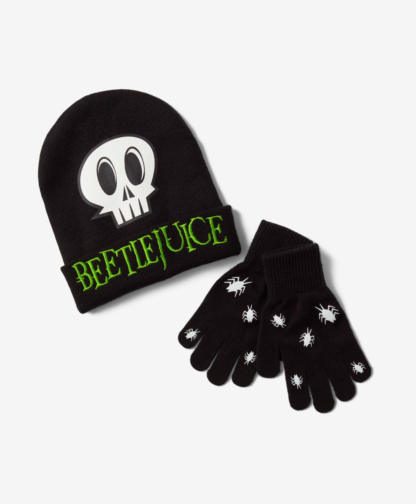 set cappello e guanti beetlejuice