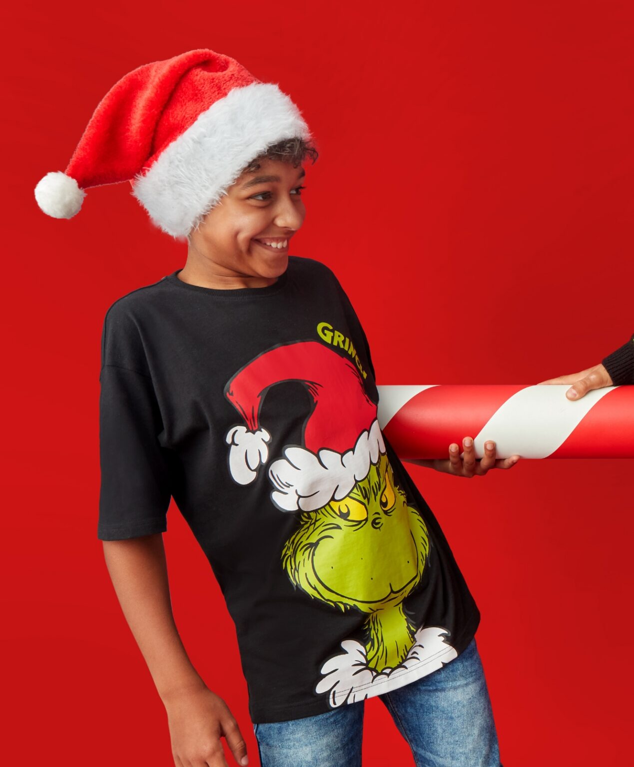 T-shirt chłopięcy na licencji Grinch 100% bawełny