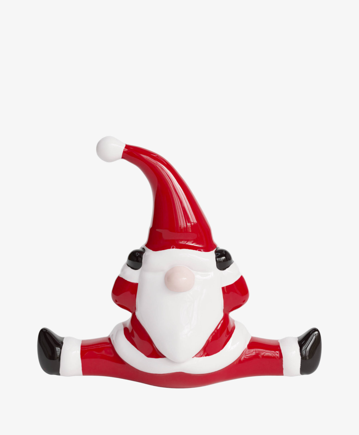 statuetta di babbo natale yoga