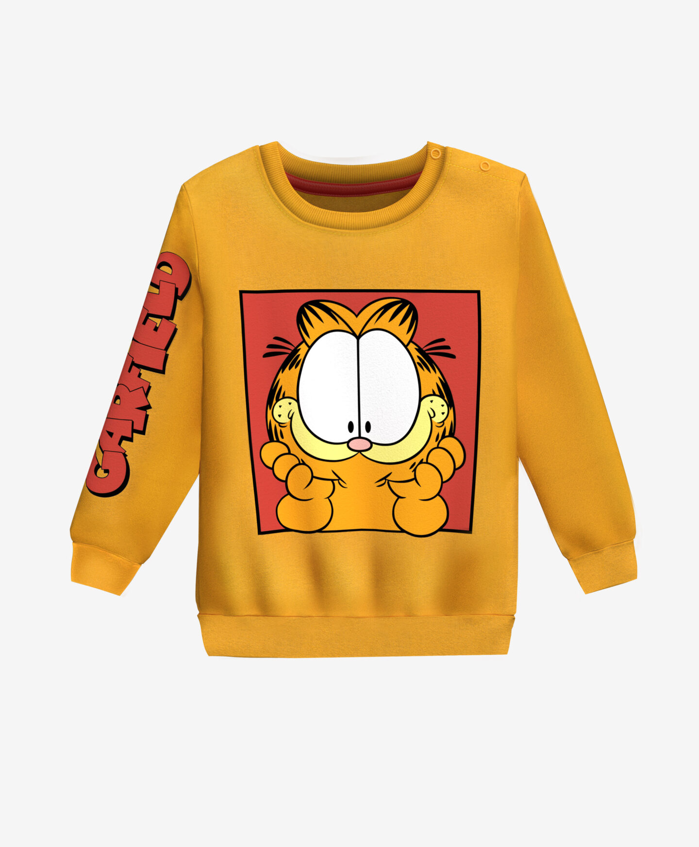 felpa neonato arancione garfield