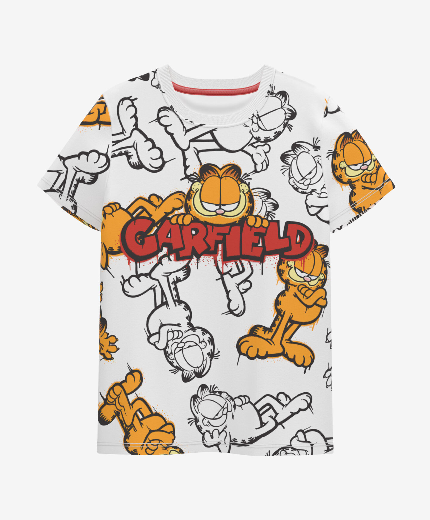 t-shirt da bambino di garfield