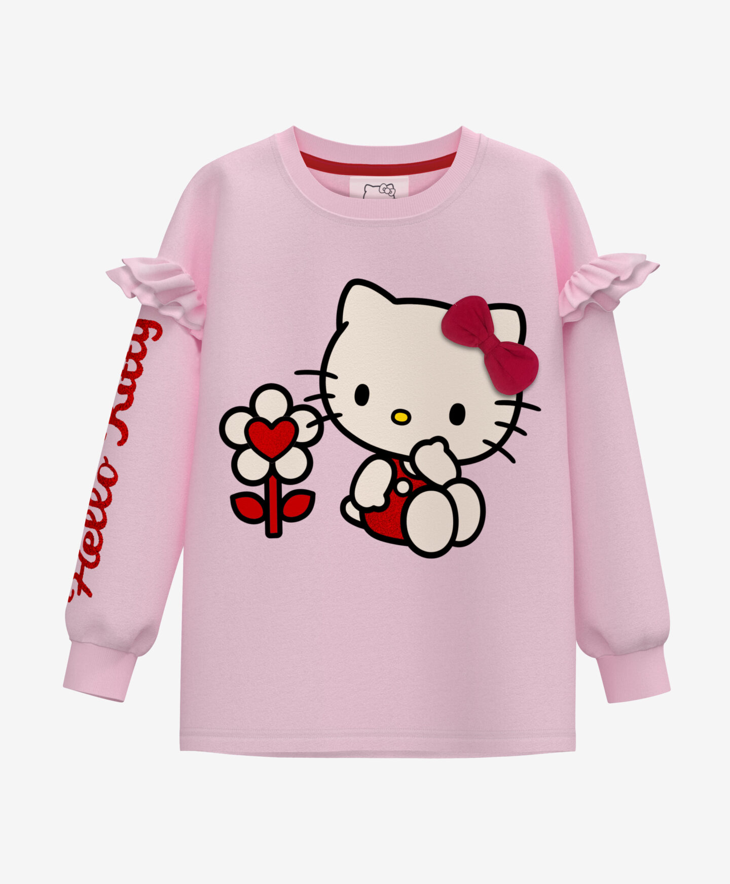 felpa rosa da bambina hello kitty