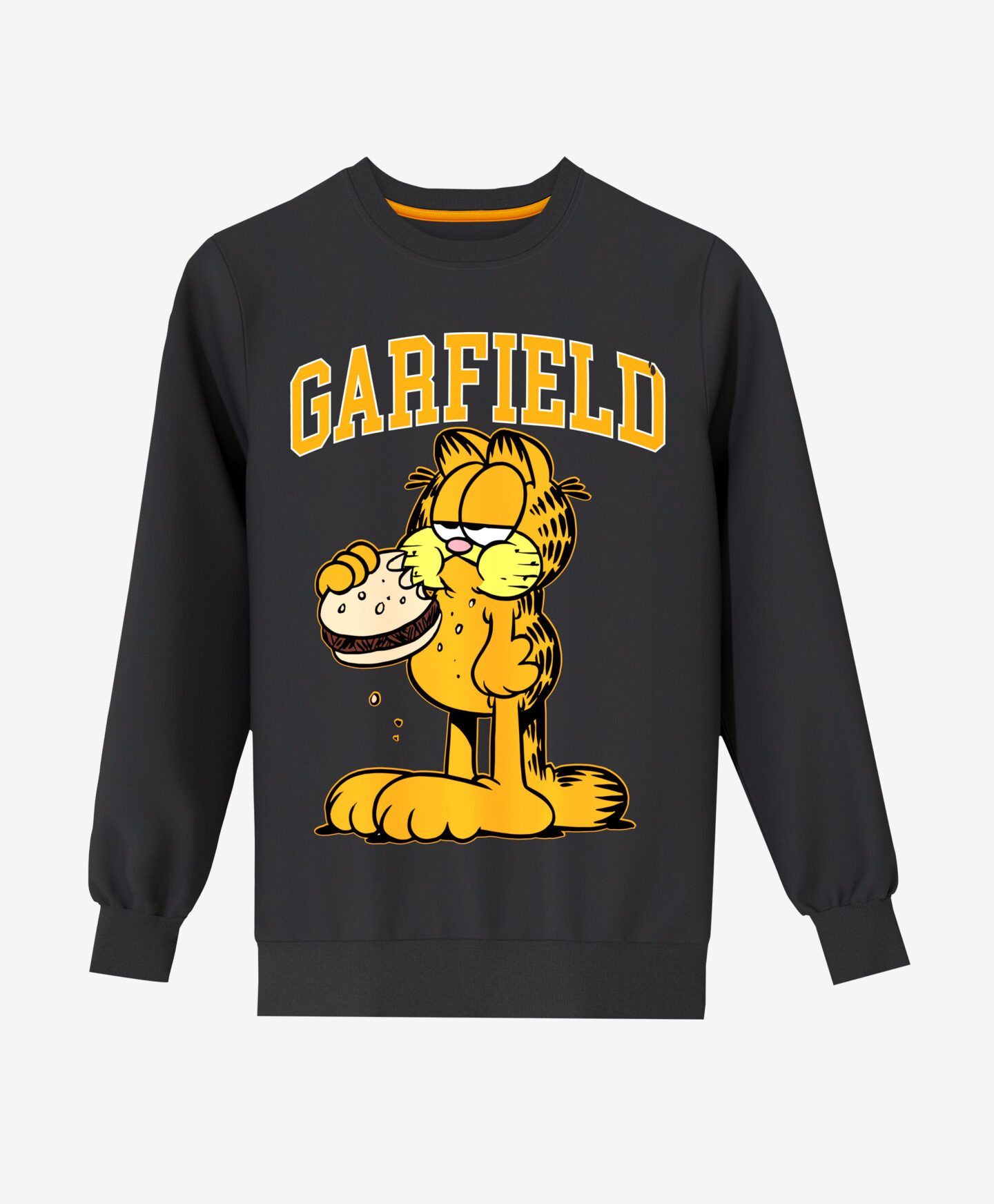 felpa da uomo nera di garfield