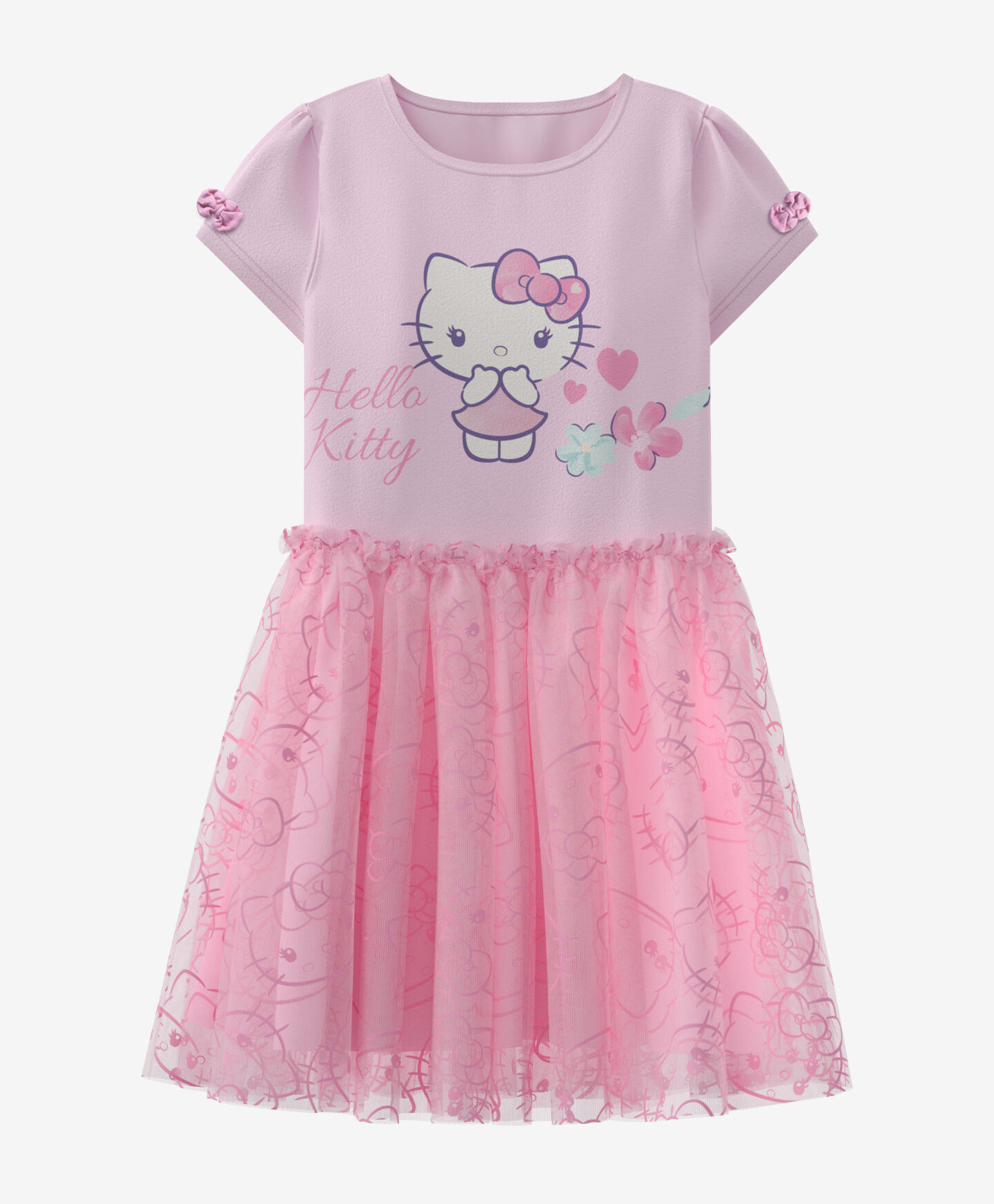 abito rosa da bambina hello kitty