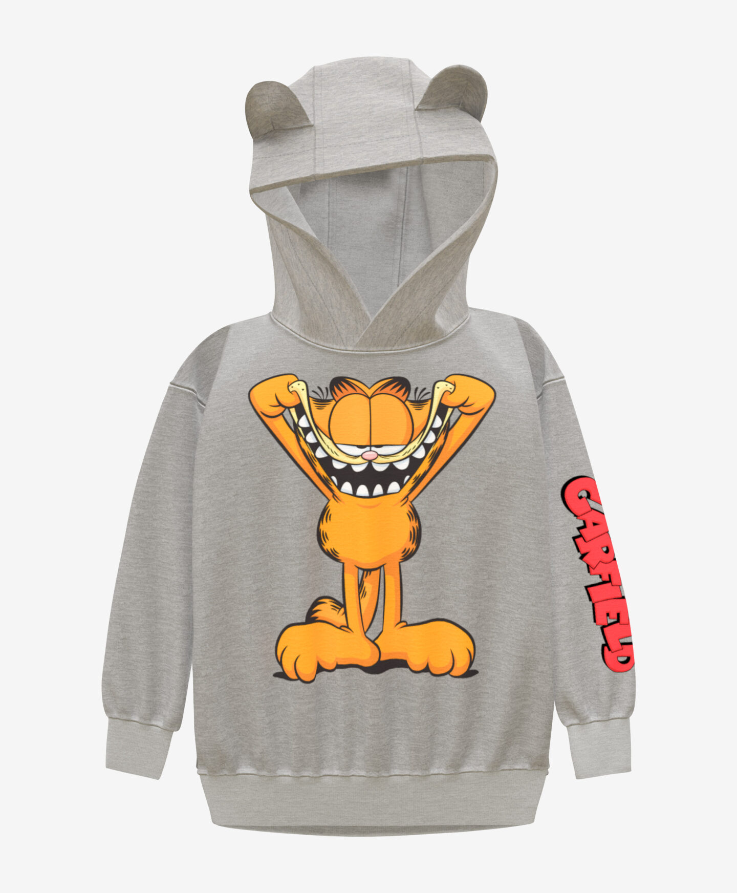 felpa grigia da bambino garfield