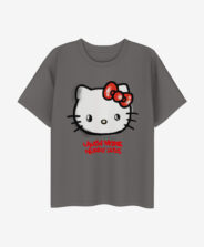 T-shirt dziewczęcy z nadrukiem licencyjnym Hello Kitty