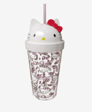 Kubek ze słomką na licencji Hello Kitty