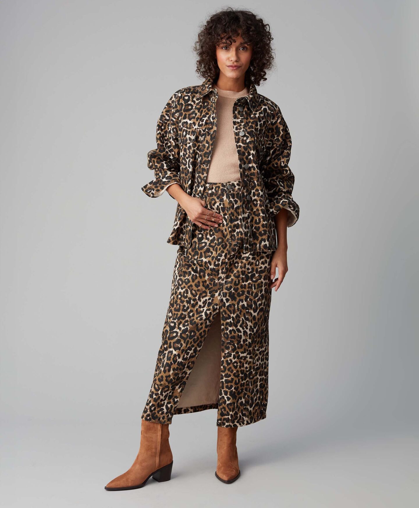 giacca leopardata da donna