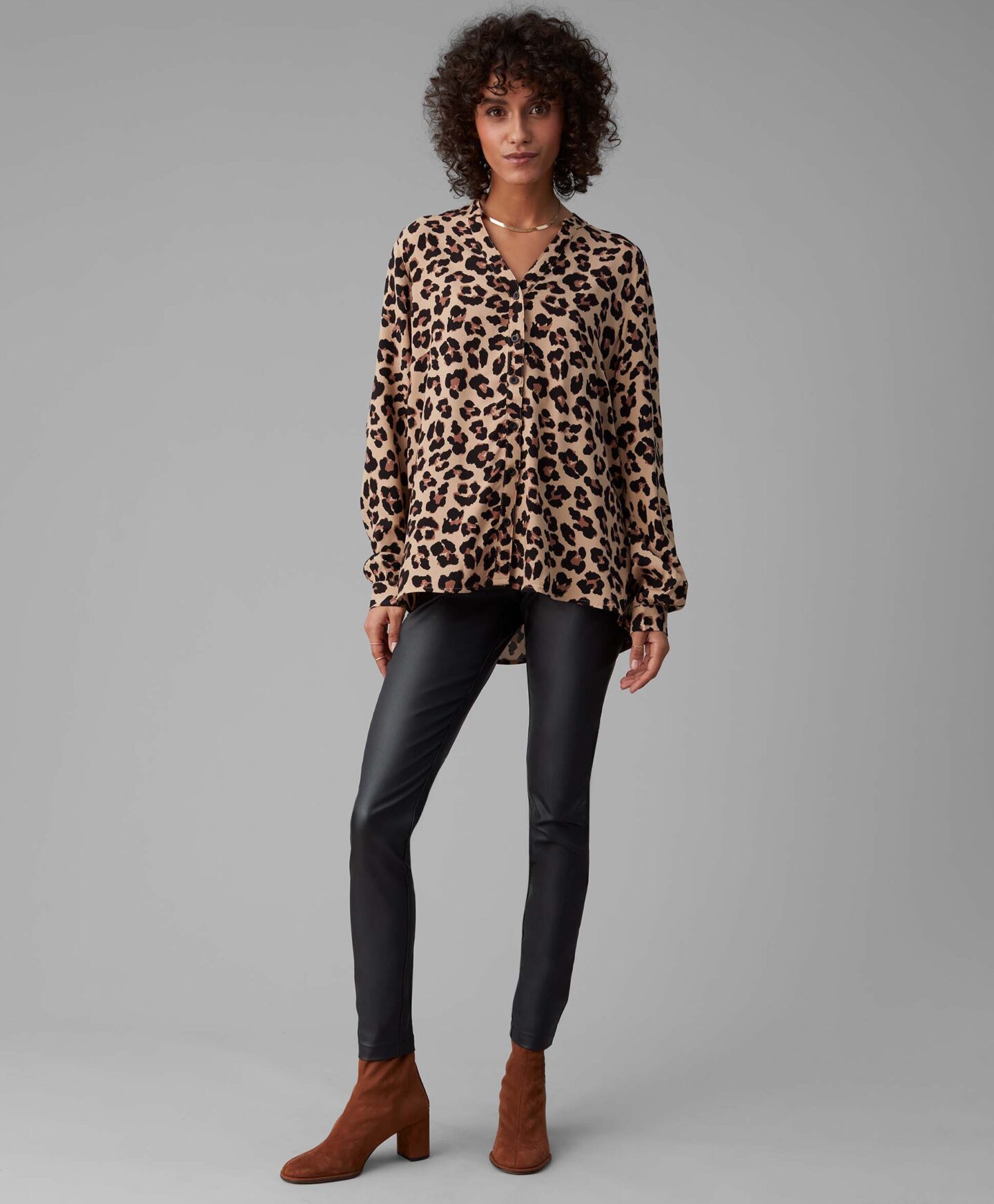 camicia leopardata da donna