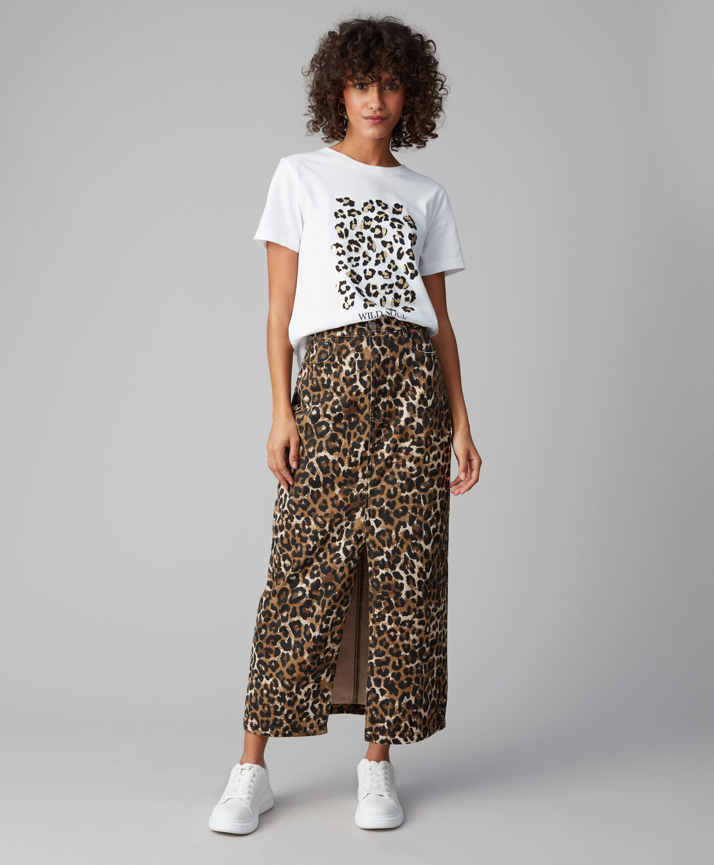 t-shirt da donna leopardata