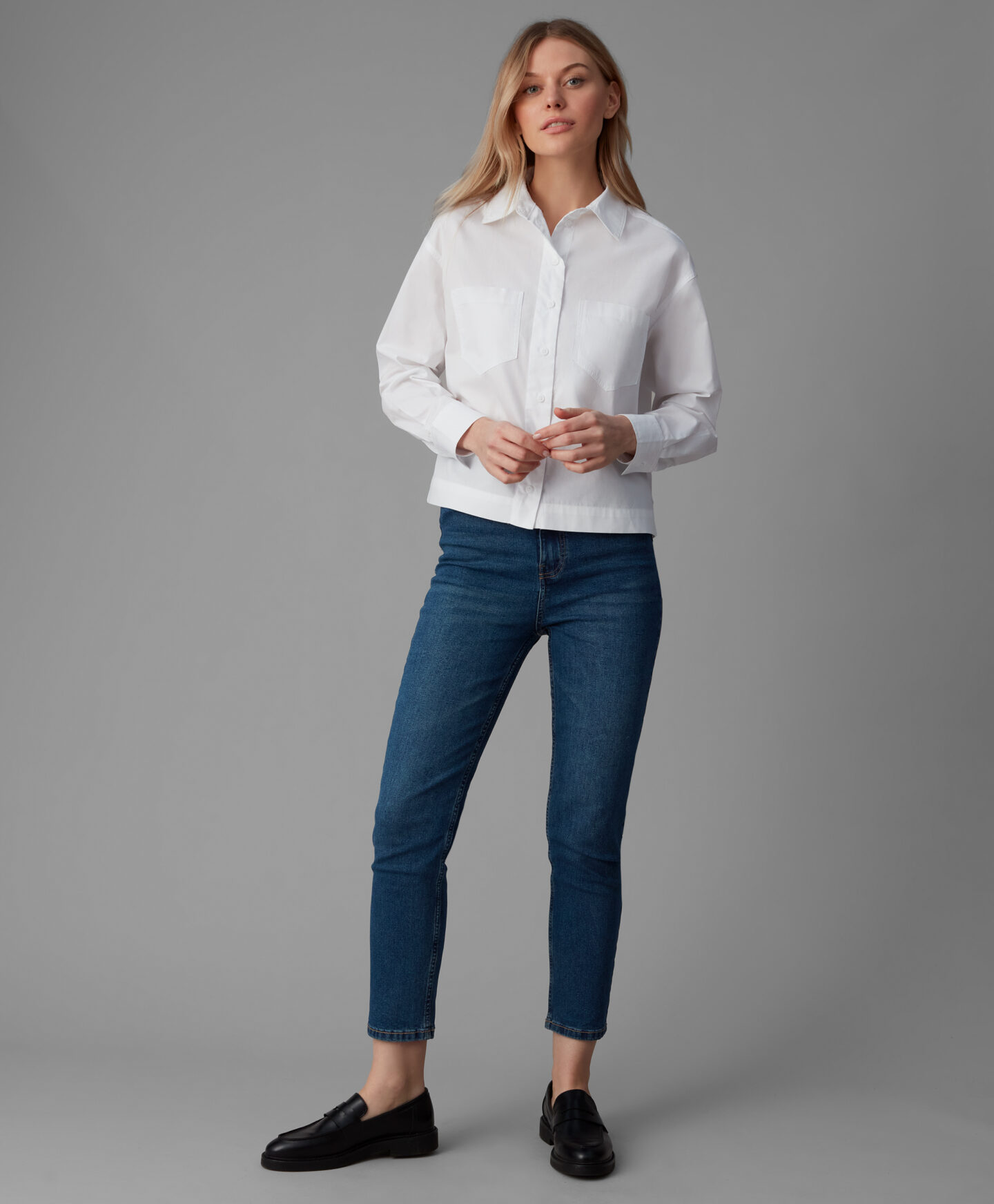 camicia elasticizzata da donna