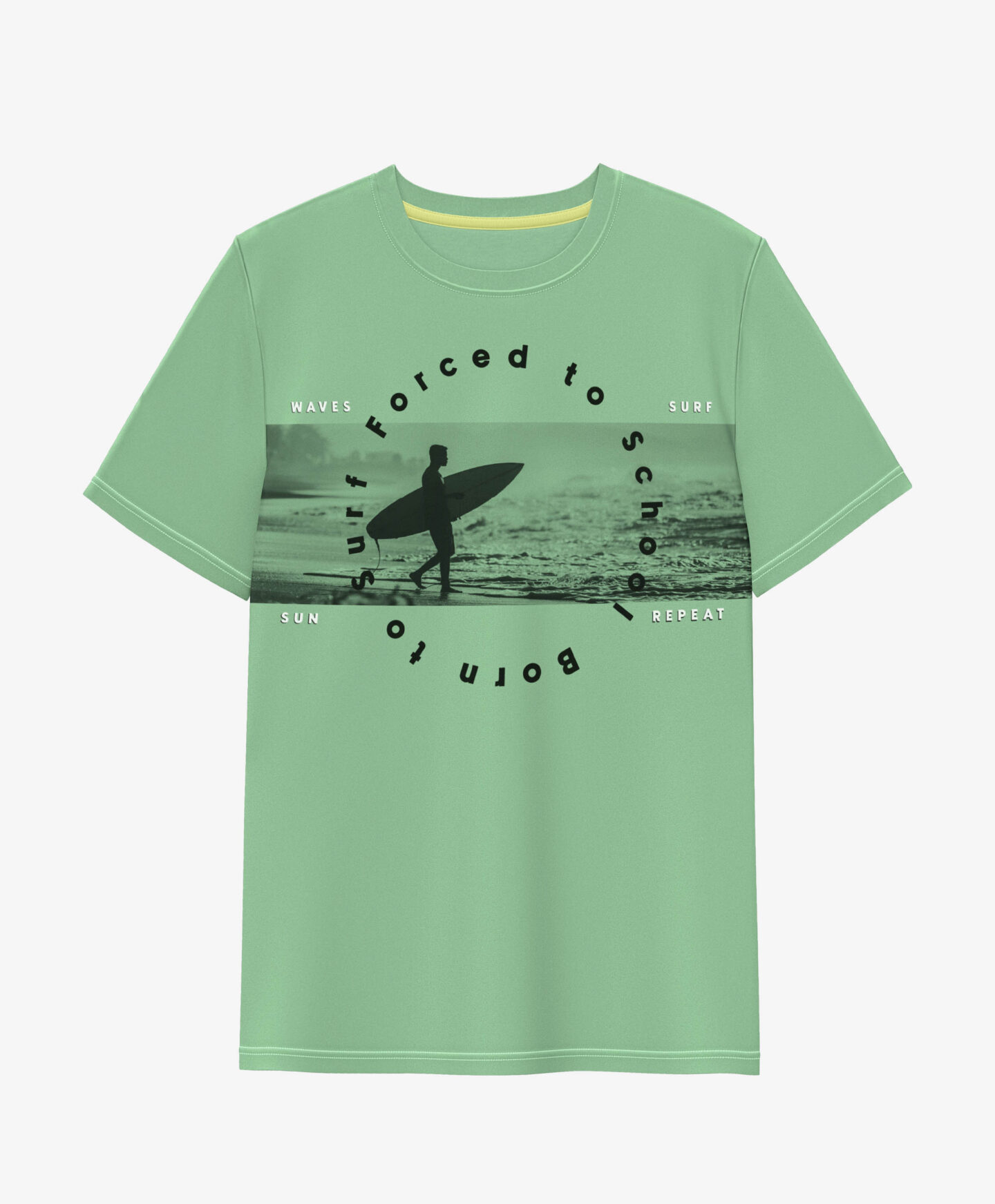 t-shirt verde da ragazzo