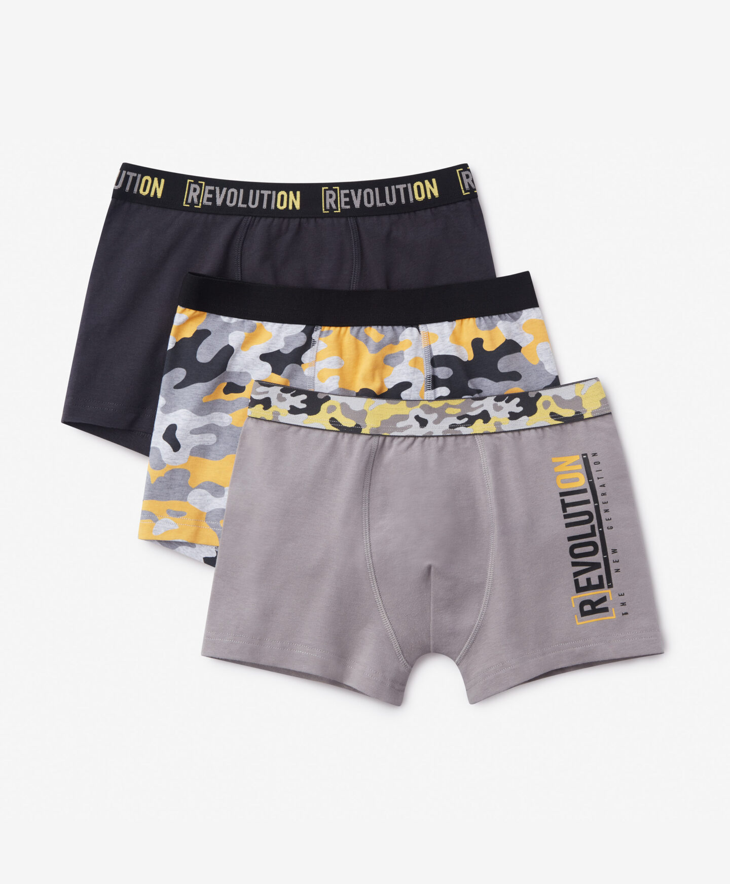 set di tre boxer da ragazzo