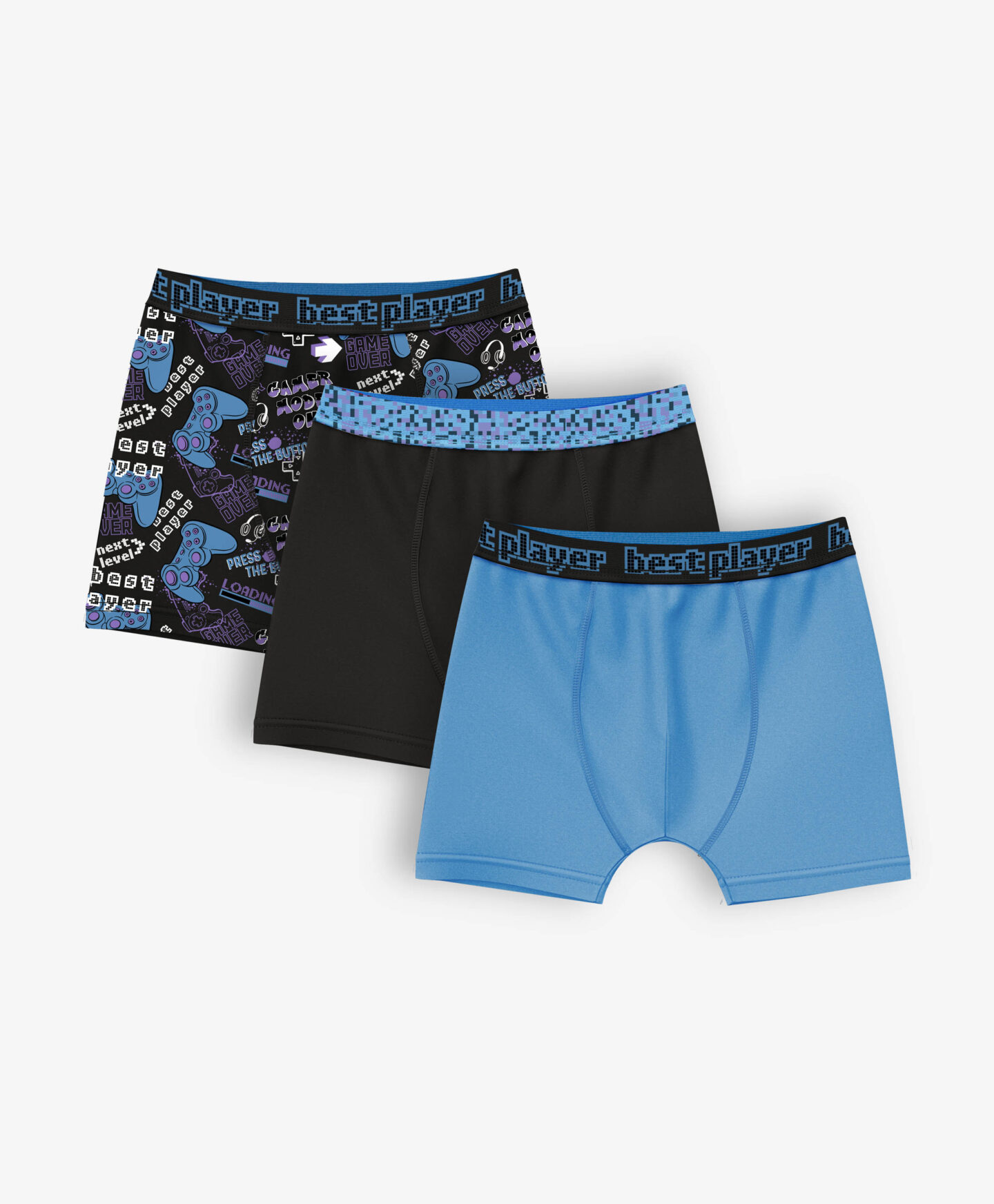 set di tre boxer da ragazzo