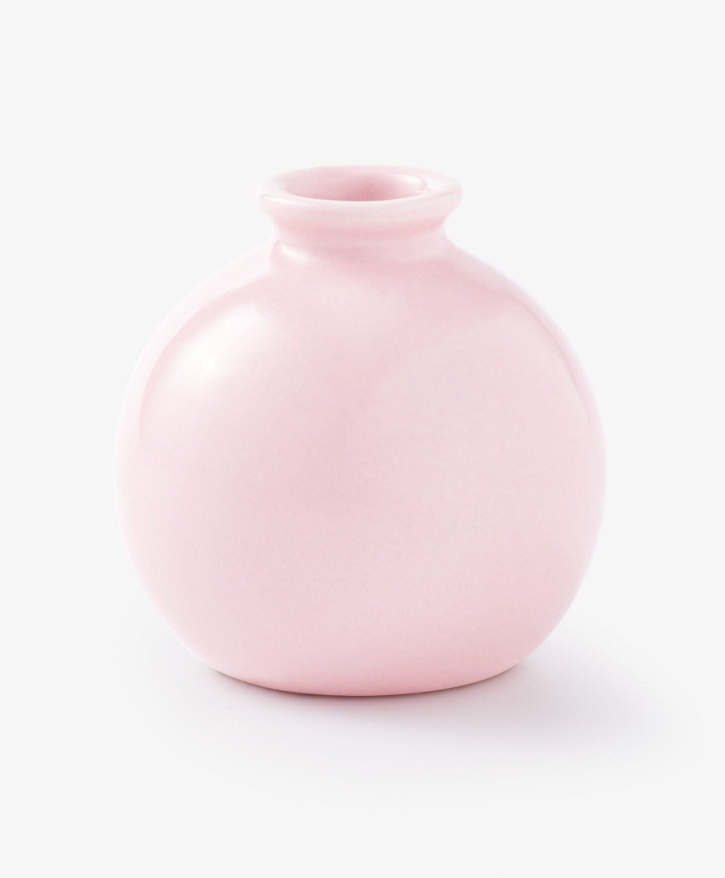 vaso in ceramica rosa