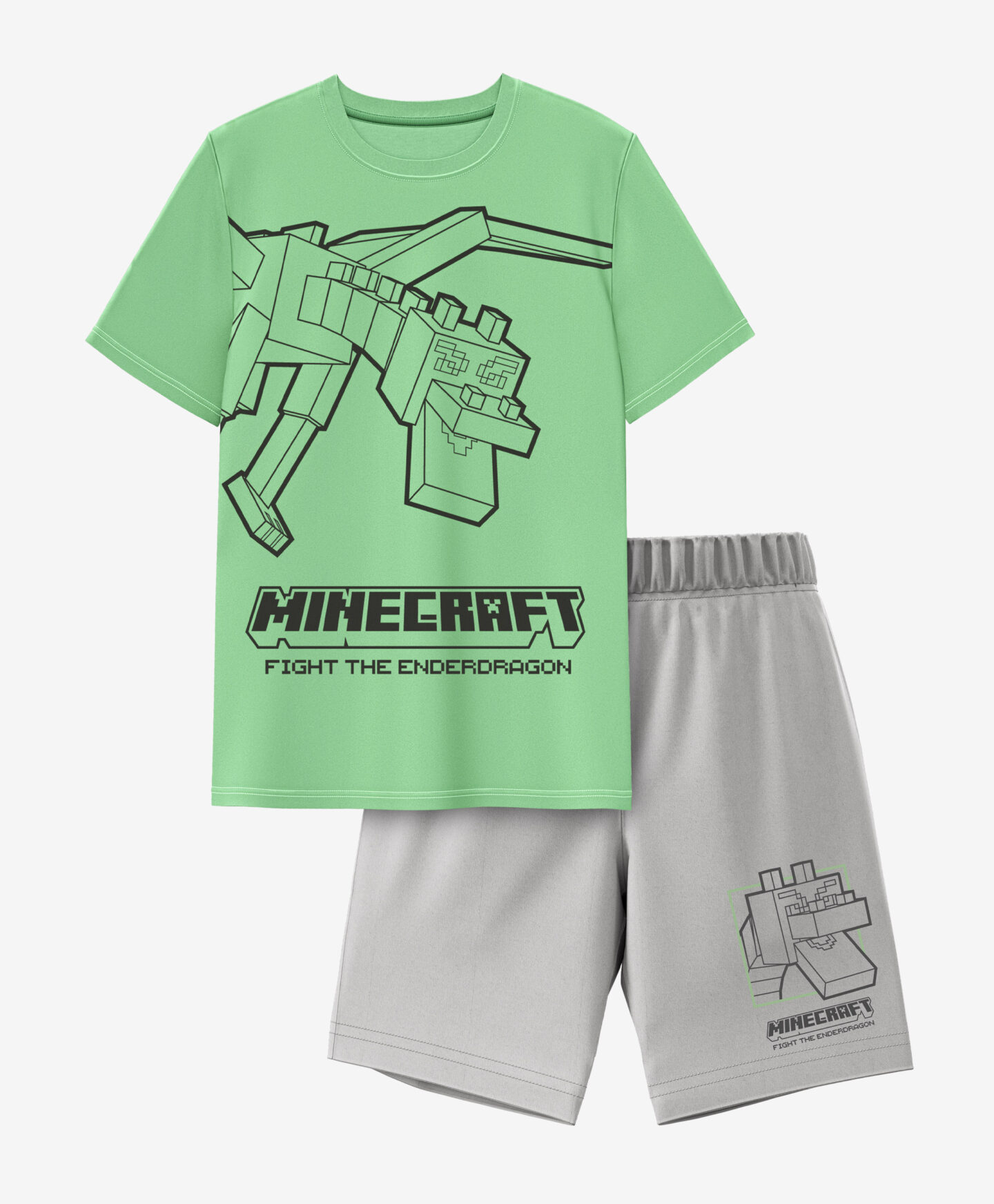 set di minecraft verde da ragazzo