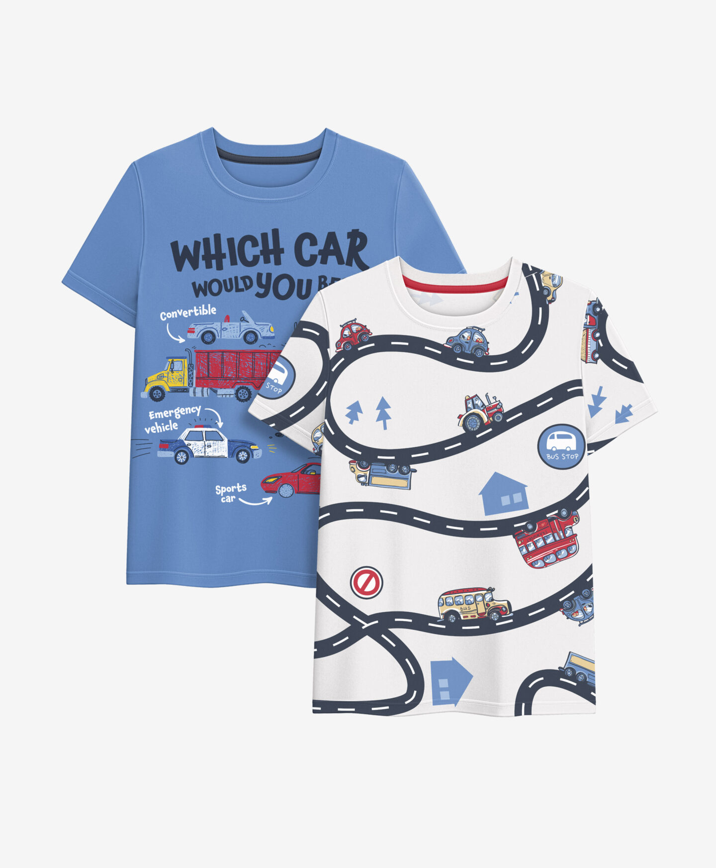 set t-shirt colorate da bambino