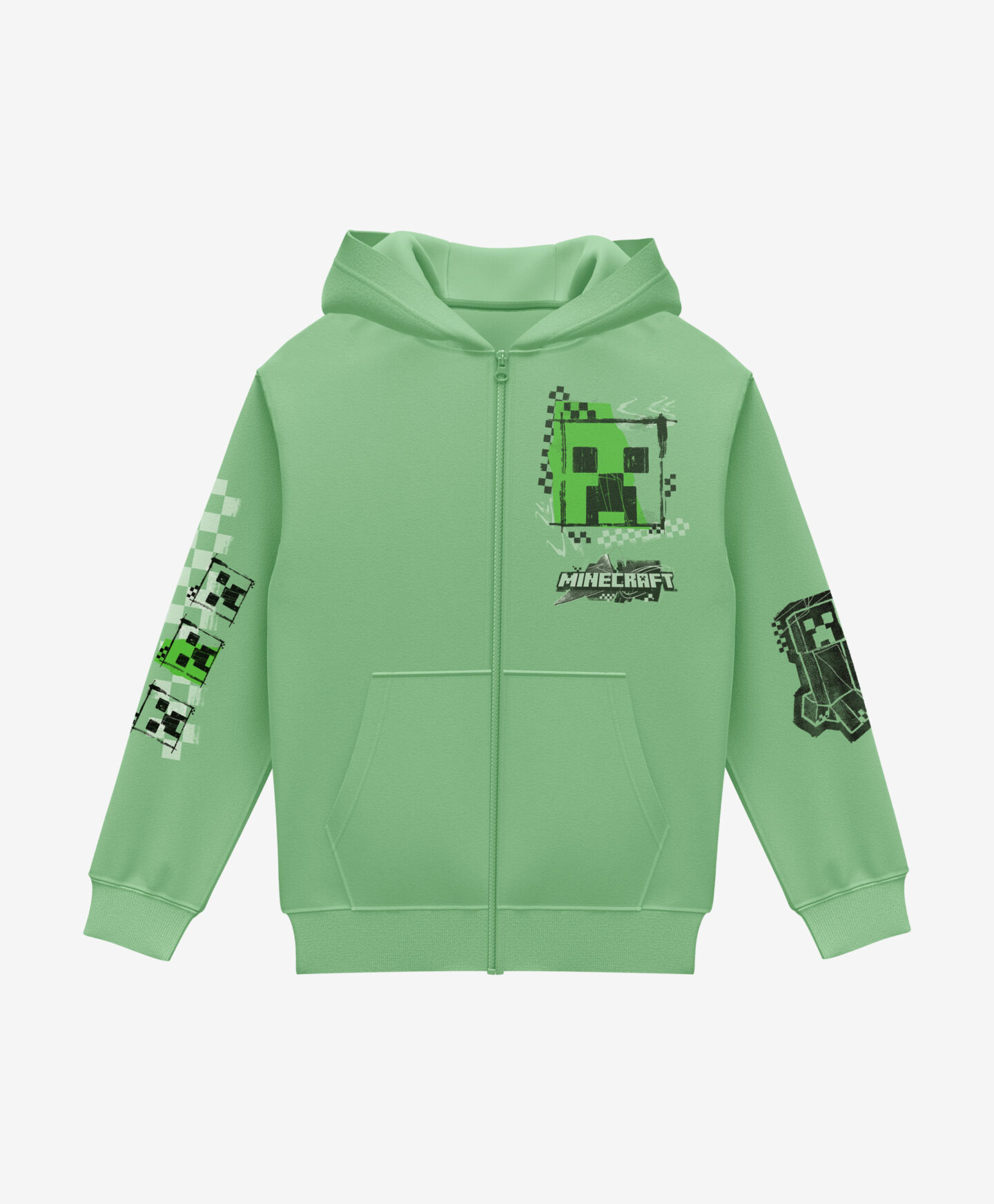 felpa verde da bambino minecraft