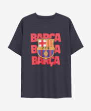 T-shirt chłopięcy sportowy na licencji FC Barcelona