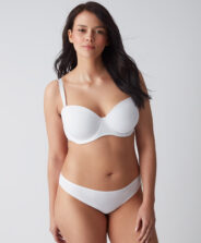 reggiseno a balconcino bianco