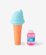 cono gelato blu spara bolle