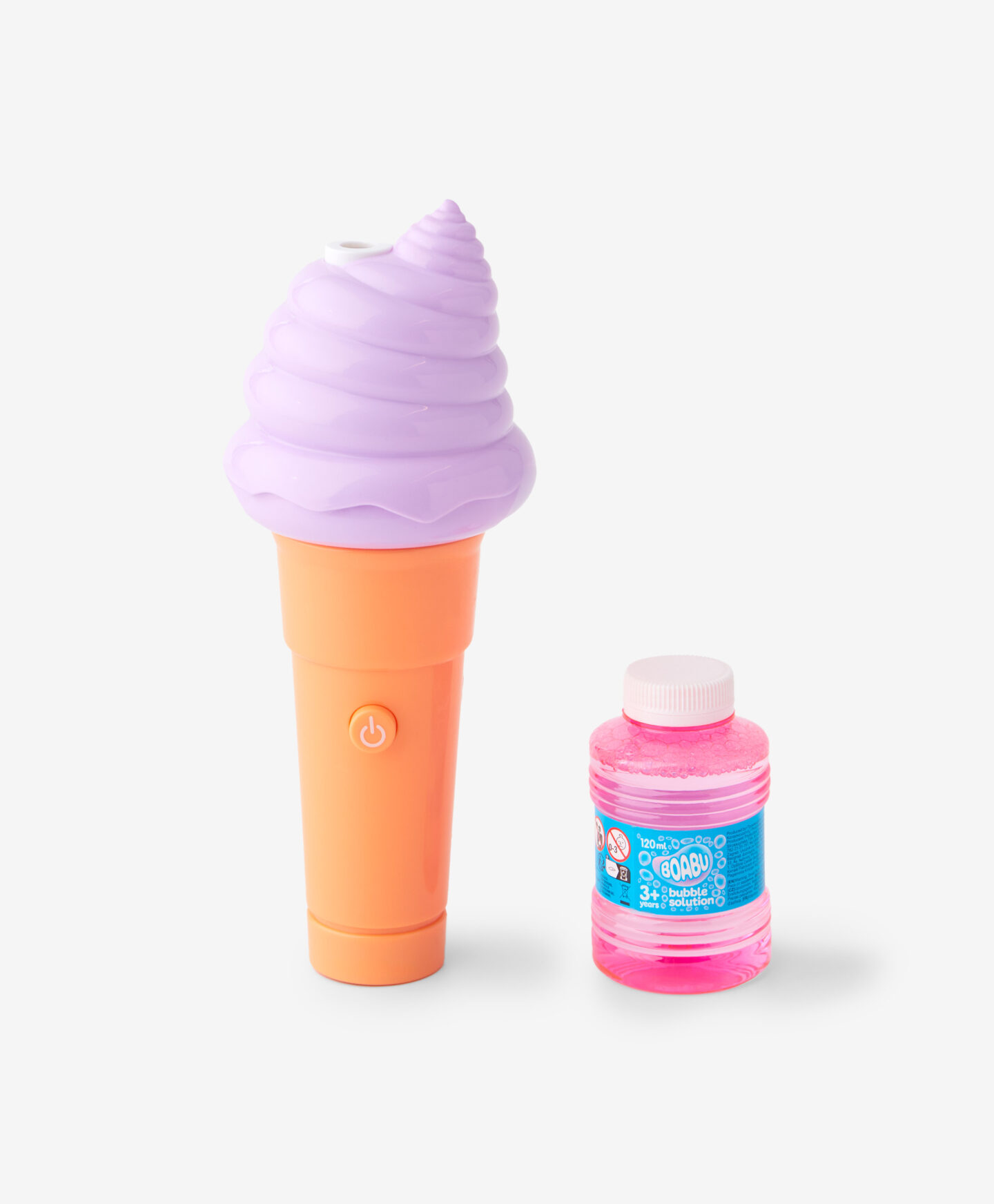 cono gelato viola spara bolle