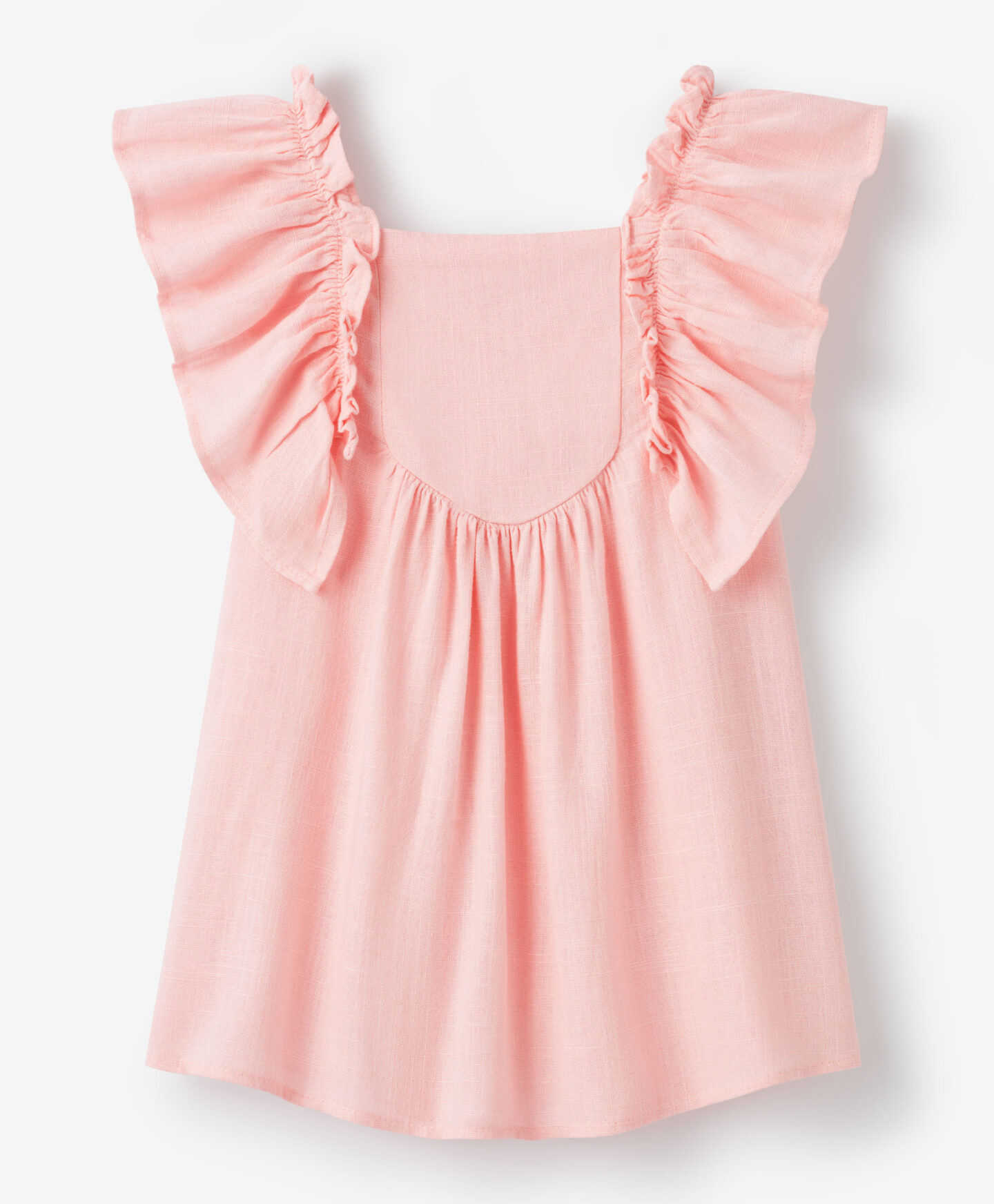 vestitino rosa neonata con volant
