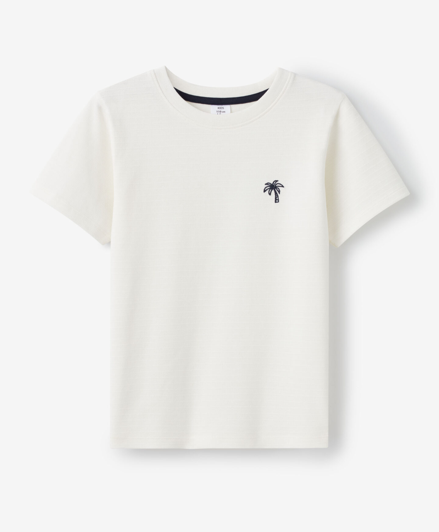 t-shirt bianca con palma bambino
