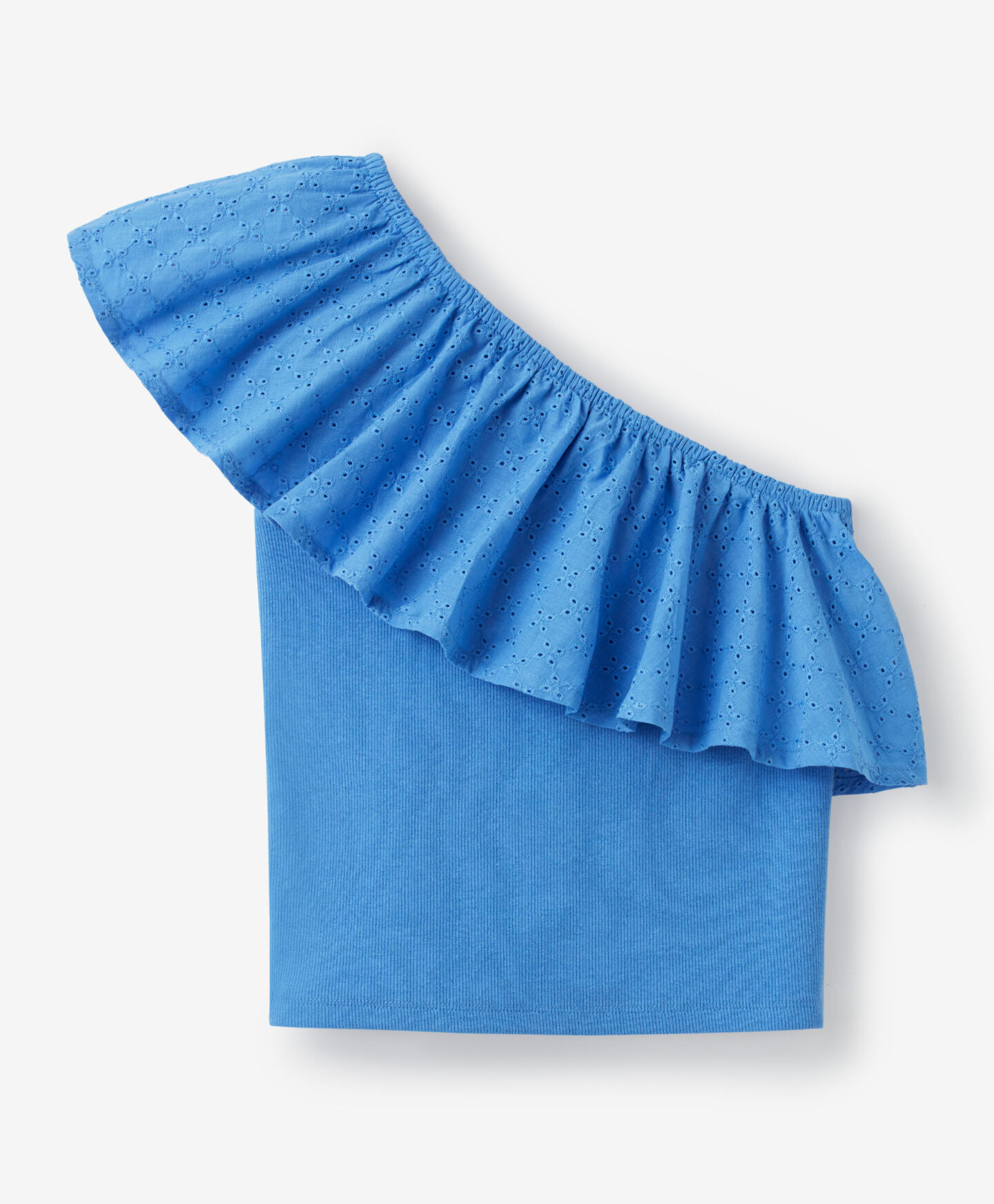 top monospalla blu da ragazza