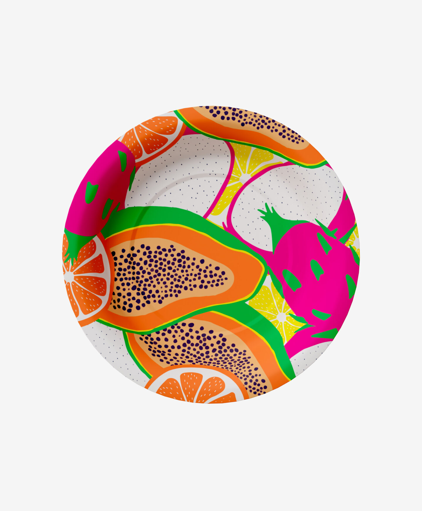 set piatti di carta tropicali