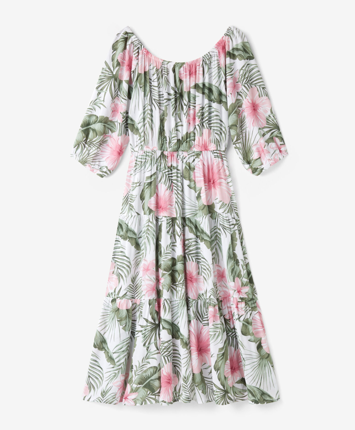 abito da donna motivo tropicale