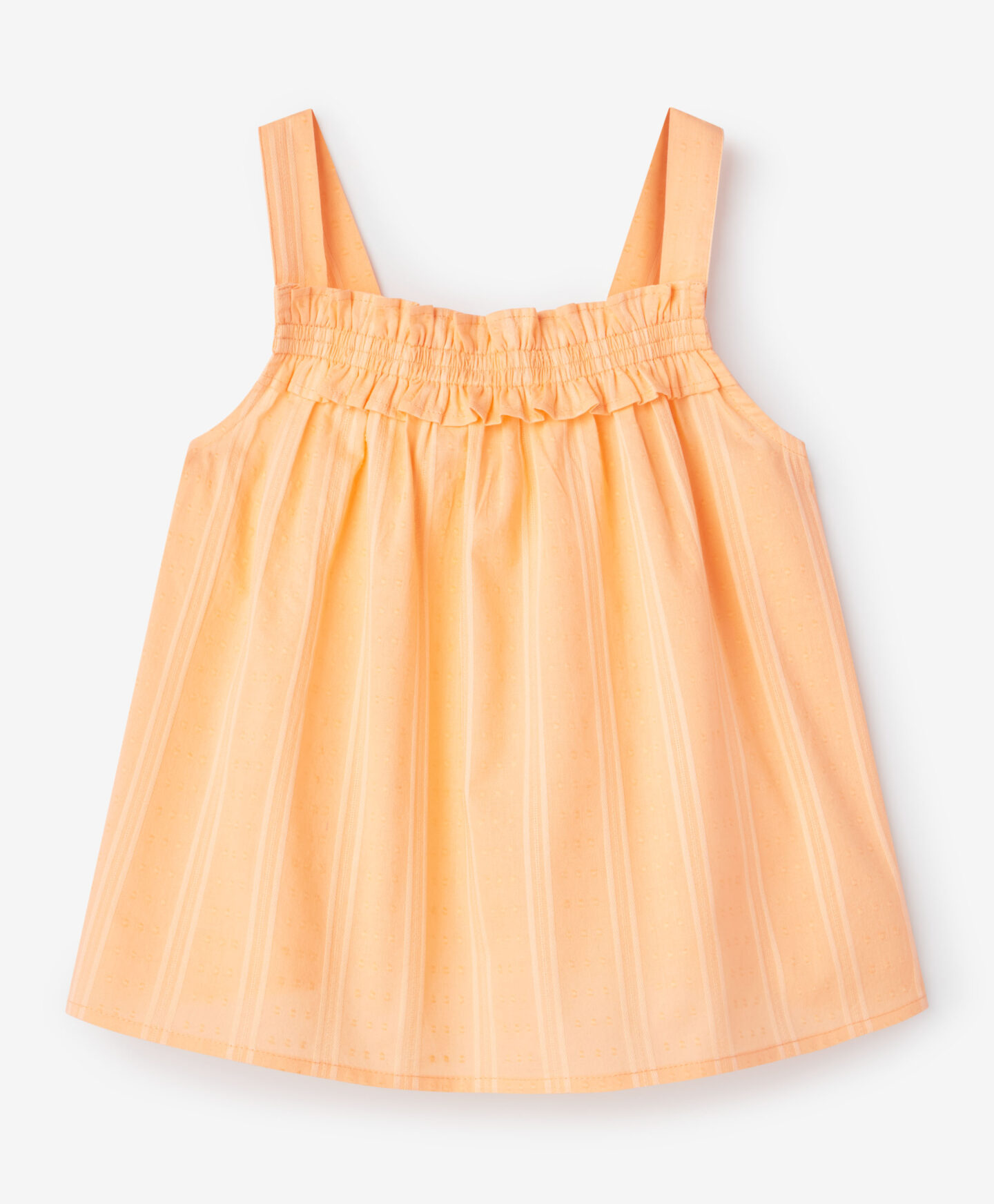 canotta arancione da bambina